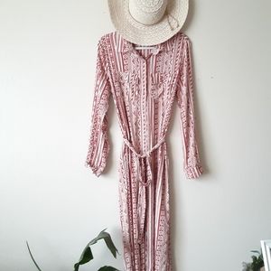 Pretty  bohemian style tribal printed dress.